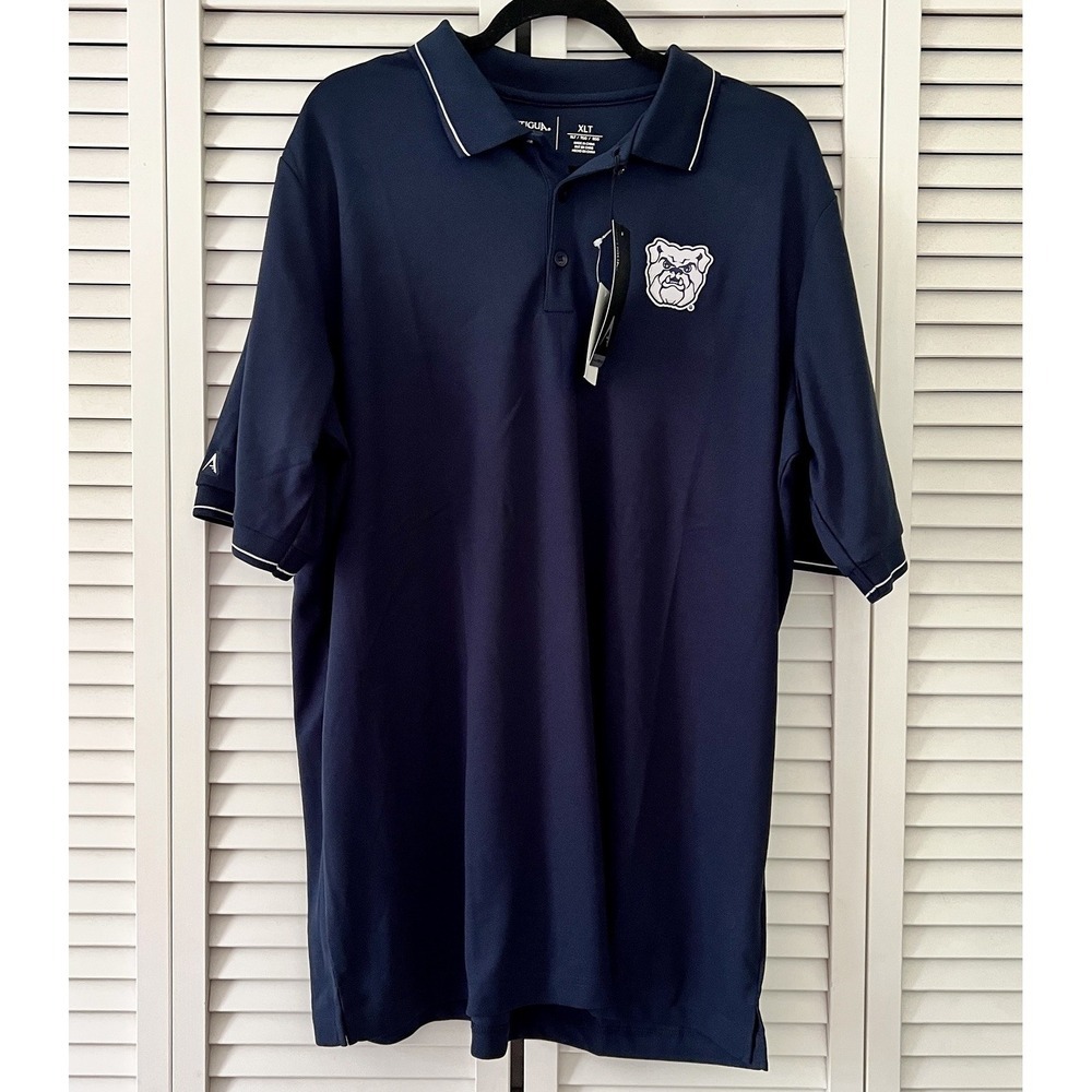 Antigua Butler University Mens Polo Shirt XL Tall Navy‎ Blue New w/tags